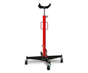 EBERTH Martinetto 500 kg idraulico con altezza di lavoro da 110 a 195 cm, regolabile in continuo, 4 robuste ruote piroettanti, croce di sostegno, martinetto motorizzato con pedale per il pompaggio