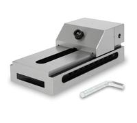 EBERTH Morsa di precisione a serraggio ridotto, larghezza ganasce 125 mm, forza di serraggio massima 160 mm, altezza ganasce 50 mm, in acciaio robusto, per vari lavori, morsa da officina