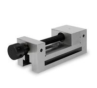 EBERTH Morsa di precisione con mandrino, larghezza ganasce 100 mm, forza di serraggio massima 125 mm, altezza ganasce 45 mm, in robusto acciaio, professionale, per lavori vari, morsa da officina