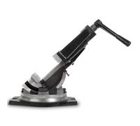 EBERTH Morsa per macchine rotanti e inclinabili in acciaio fuso, 125 mm, 360°