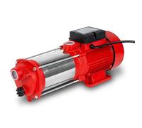 EBERTH Pompa da giardino multistadio portata 2400 l/h, pressione di mandata 4 bar, potenza 370 watt, prevalenza di aspirazione 8 m, prevalenza di mandata 40 m, aspirazione pompa acqua filettatura 1"