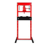 EBERTH Pressa idraulica da officina 12T, regolabile a 8 posizioni, altezza massima di lavoro 750 mm, larghezza di lavoro 430 mm, altezza totale 1335 mm, 2 ganasce di supporto, cilindro idraulico
