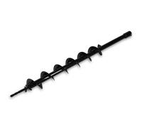 EBERTH Punta Elicoidale per Trivella a Scoppio, Diametro 80mm, Lunghezza 800mm, Attacco 20mm, Trivella per Trapano da Giardino, Trivella Manuale Taglio 45°, Attacco a Innesto con Bullone di Sicurezza