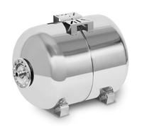 EBERTH Serbatoio a pressione 100L, 6 bar Attacco da 1" Acciaio inox Parete da 1,