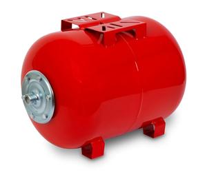 EBERTH Serbatoio a pressione 50L, 6 bar, Booster set, Serbatoio, Pallone, attacco da 1" per pompa domestica, pompa per pozzo, Acciaio laccato, Booster, orizzontale, parete da 0,9 mm