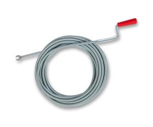 EBERTH Spirale per la pulizia dei tubi lunga 10 m e Ø 9 mm, efficace spirale di scarico per tubi a partire da Ø 40 mm, testa di perforazione a forma di artiglio con Ø 20 mm, contro le ostruzioni