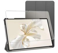 ebestStar - Cover per Honor Pad 9, Custodia Protezione Flip Magnetica, Slim Case Sottile Pelle PU, Nero + Vetro Temperato