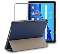 ebestStar - Cover per Huawei MatePad T 10, T 10S, Custodia Protezione Flip Magnetica, Slim Case Sottile Pelle PU, Blu scuro + Vetro Temperato