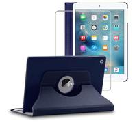ebestStar - Cover per iPad 2018 9.7 2017, Air 1 2013 Apple, Custodia Protezione Rotazione 360, Pelle PU, Blu scuro + Vetro Temperato