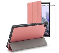 ebestStar - Cover per Samsung Galaxy Tab A7 Lite 8.7 T220 T225, Custodia Protezione Flip Magnetica, Slim Case Sottile Pelle PU, Rosa Dorato + Vetro Temperato