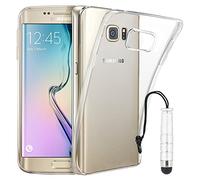 ebestStar - Cover per Samsung S6 edge + Galaxy SM-G928F EDGE PLUS, Custodia Silicone Trasparente, Protezione TPU Antiurto, Morbida Sottile Slim + Mini Penna, Trasparente