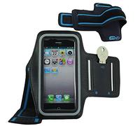ebestStar - Fascia Braccio Sportiva per iPhone SE 5S 5 Apple, Cover Custodia Protezione Cellulare, Bracciale Telefono Antiurto, Nero