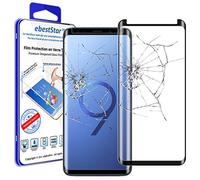 ebestStar - Pellicola Vetro Temperato Compatibile con Samsung S9 Plus Galaxy Schermo Integrale Full Glue Bordi Arrotondati Anti Shock, Anti Rottura, Nero [Apparecchio: 158.1x73.8x8.5mm, 6.2'']