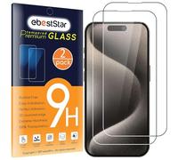 ebestStar - Vetro Temperato x2 per iPhone 15, iPhone 15 Pro Apple, Pellicola Protezione Schermo, Antiurto