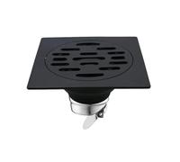 EBGAZSPD 1pc Scarico a Pavimento for Doccia Valvola di Riflusso Scarico a Pavimento in Acciaio Inox Bagno a Prova di Insetti Anti-Odore Copertura di Drenaggio Fognario(Round)