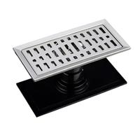 EBGAZSPD 1PCS Scarichi a Pavimento in Acciaio Inossidabile Filtro for rifiuti Quadrato Drenaggio Anti-Odore Filtro for Scarico Doccia for Scarico lavandino del Bagno