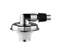 EBGAZSPD Giunto di Scarico a Pavimento for Lavatrice Connettore for Tubo a Doppio Scopo Lavastoviglie Strumento Universale for Trappola for dissipatore Adattatore for Tubo Flessibile(Straight)