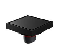EBGAZSPD Invisibile Coperchio della Valvola di Scarico A Pavimento Sifone for Doccia Scarichi Disconnettore for Cucina Bagno Ottone Quadrato Anti-Odore 100X100(Chrome)