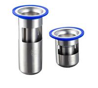 EBGAZSPD Nucleo di Scarico for Pavimento Anti-Insetti e Deodorante in Acciaio Inossidabile Nucleo di Scarico for fognatura del Bagno con Guarnizione Profonda for acque Profonde(105x38mm)