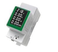 EBGAZSPD PZ-008 Misuratore di energia elettrica su Guida DIN Misuratore di energia Digitale Watt Kwh Wattmetro Monitor Amperometro Voltmetro AC 50-300 V 100A(White)
