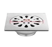 EBGAZSPD Scarichi for Pavimenti in Acciaio Inossidabile Scolapiatti antiodore Coperchio Filtro Doccia Lavatrice Perdita a Terra Cucina Bagno Ferramenta(98mm Single A)