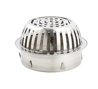 EBGAZSPD Scarico a Pavimento Anti-intasamento Rotondo for balconi in Acciaio Inossidabile, Grande Spostamento, Secchio for la Pioggia Esterna, Scarico a Pavimento(110)