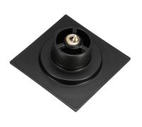 EBGAZSPD Scarico a Pavimento con Piede Pop-up in Ottone Cromato 10 * 10 cm Scarichi da Bagno Anti-Odore Spingere Verso Il Basso Deodorizzazione Copertura Quadrata Opaca for Doccia(Silvery)