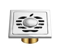 EBGAZSPD Scarico a Pavimento for Doccia Quadrato da 4 Pollici, Modello a griglia in Acciaio Inossidabile con Coperchio Rimovibile for raccordi Hardware da Bagno da Cucina(YYD-1355)