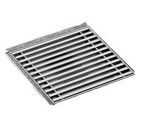 EBGAZSPD Scarico a Pavimento for Doccia Scarico a Pavimento in Acciaio Inossidabile Ispessito Pistola galvanica Scarico lineare Grigio for Bagno Filtro antiodore(B20X20)