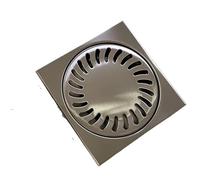 EBGAZSPD Scarico a Pavimento Invisibile in Acciaio Inox Quadrato Anti-Odore griglia di drenaggio for Bagno Scarico rifiuti riempitivo for Pavimento(15 Cm)