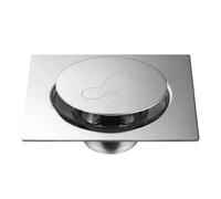 EBGAZSPD Scarico a Pavimento Rotondo con Piedino Pop-up for Bagno - Copertura for Pavimento Doccia Tappo di Scarico a Pressione 10X10CM 12X12CM o 15X15CM(10X10CM)