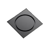 EBGAZSPD Scarico a Pavimento Rotondo in Ottone Coprivalvola antiodore Scarichi for sifone for Cucina Bagno Lavanderia Accessori for Il Bagno(Matt Black)