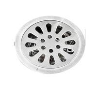 EBGAZSPD Scarico Circolare for Pavimento in Acciaio Inossidabile Deodorante Scarico for Doccia Bagno Lavatrice Argento Spazzolato Copertura for Scarico a Pavimento(Light Green)