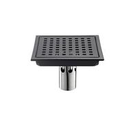 EBGAZSPD Scarico for Pavimento Doccia Quadrato Anti-Odore griglia in Acciaio Inox Scarico più Veloce griglia Rimovibile for Doccia Piscina(Brushed 01,110mm)