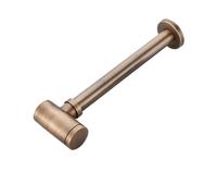 EBGAZSPD Sifone a P for Bottiglia Rotonda in Ottone da Bagno, Kit P-Trappola for Scarico Regolabile for lavabo con Scarico a Scomparsa(P-Trap)