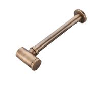 EBGAZSPD Sifone a P for Bottiglia Rotonda in Ottone da Bagno, Kit P-Trappola for Scarico Regolabile for lavabo con Scarico a Scomparsa(with Overflow Drain)