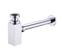 EBGAZSPD Sifone for lavandino del Bagno Sifone for lavabo Kit di Tubi a sifone for rifiuti Ottone Moderno Nero Filtro Pop-up Dispositivo for WC Tappo for Insetti(Brushed Gold)