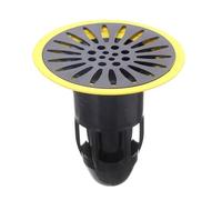 EBGAZSPD Tappo di Scarico for Doccia Scarico a Pavimento for Bagno Deodorante Core Filtro for lavello da Cucina Filtro for Trappola for Capelli Tappo for WC Copri fogna(Black Yellow)