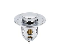 EBGAZSPD Tappo di Scarico Pop-Up Rimbalzo Nucleo Filtro di Scarico del Bacino Valvola Catcher Capelli Doccia Lavello Filtro Tappo da Bagno Coperchio di Scarico del Bagno(Silver)