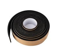 EBGWZONRG nastro di gomma a schiuma autoadesivo, Guarnizione anticollisione insonorizzante adesiva monofacciale in schiuma nera, 2 m/10 m(3mm x 10mm x 10m)