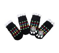 EBHO 2 Coppie Calzini Cane, Scarpette per Cani, Calzini Antiscivolo Cane, Calze per Cani, per Controllo Trazione per Interni, per Cani di Piccola e Media Grande (M)