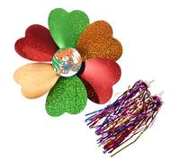 EBHO 2 Pezzi Bici Manubrio Stelle Filanti Nastro, Streamer per Manubrio della Bicicletta, Accessori per Bici per Bambini, con 1 Mulino a Vento