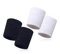 EBHO 4 Pezzi Braccialetti da Badminton,Polsini Palestra da Donna e Uomo,Polsini Tennis Ginnastica Artistica, Polsini Ginnastica Artistica, Calcio Fasce da Polso