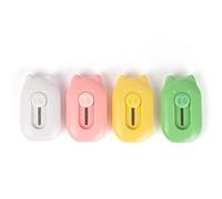EBHO 4 Pezzi Mini Cutter Taglierino Piccolo Mini Coltello Retrattile con Foro Taglierino Tascabile per Cancelleria, Buste, Carta da Ufficio Scatola