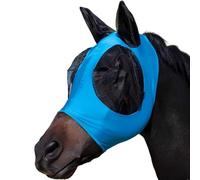 EBHO Maschera Cavallo Antimosche Blu, Taglia Unica 45x37x2cm, Accessorio Equino Per La Maggior Parte Dei Cavalli