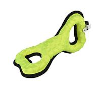 Ebi, Tug-o-War - Giocattolo per Cani Intrecciato, 31 x 15,5 x 15 cm, Colore Giallo, Molto Resistente e Ultra Resistente, in Schiuma Eva di qualità Rivestita in Tessuto Oxford, con Squeaker, Tessuto