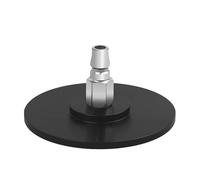 EBIEFLY Grande adattatore con base a ventosa per macchina Vac-U-Lock, accessorio regalo, 12 cm di diametro (nero)