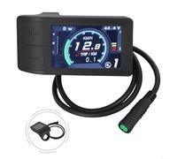 Ebike Display 500C Per Bafang Per BBS01 E HD Motore Con Metriche Velocità Indicatore Batteria Assist Livello Assist Aggiornamento Software UART Schermo IPS 2.2 Pollici Nero