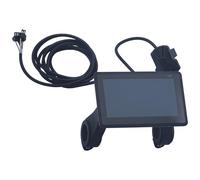 Ebike Display LCD 4.6" Colorato Ciclismo Computer per Mountain Bike e Scooter, DC 24-60V Range, Velocità e Indicatore di Stato della Batteria, Compatibile con UART No. 2 Protocollo