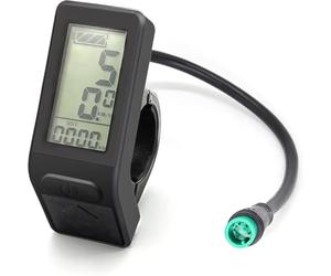 Ebike Display LCD Mini Meter Pannello di Controllo KT-LCD4 Ciclismo Display Tachimetro Bord Computer Compatibile 24V 36V 48V 52V KT Controller Bicicletta Elettrica Pedelec Kit di conversione